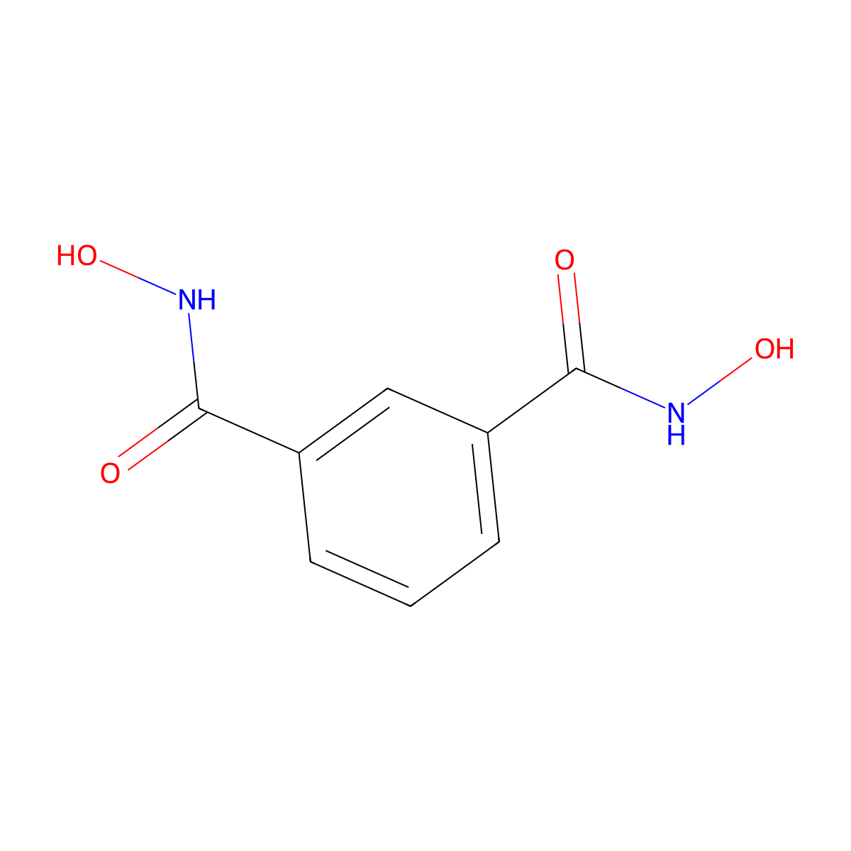 N,N'-Dihydroxyisophthalamide molecular structure, CAS 20073-81-8