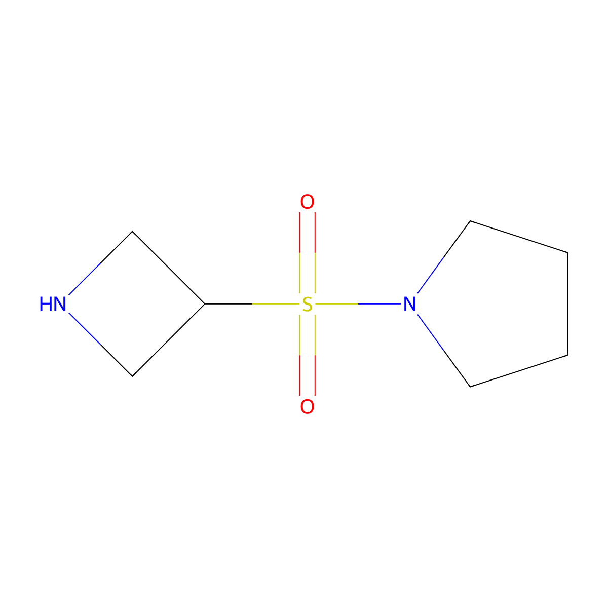 1-(Azetidine-3-sulfonyl)pyrrolidine molecular structure, CAS 2007358-97-4
