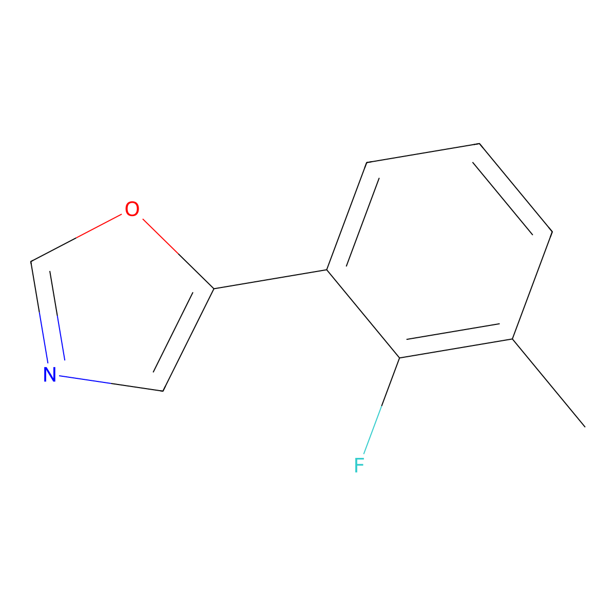 5-(2-Fluoro-3-methylphenyl)oxazole molecular structure, CAS 2007419-40-9