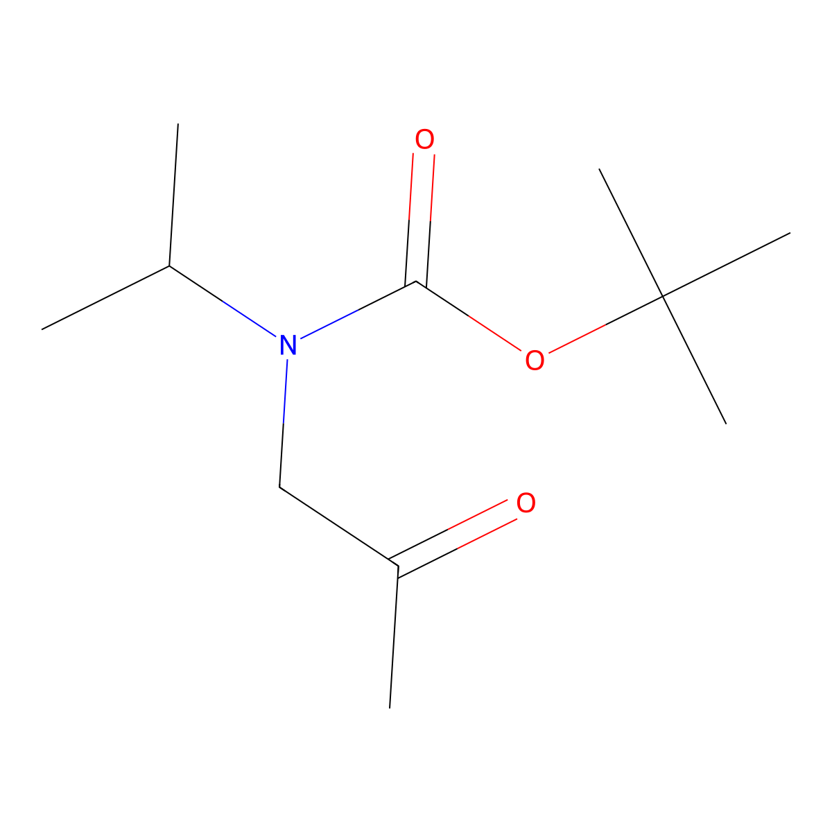 tert-butyl N-(2-oxopropyl)-N-(propan-2-yl)carbamate molecular structure, CAS 2007449-27-4
