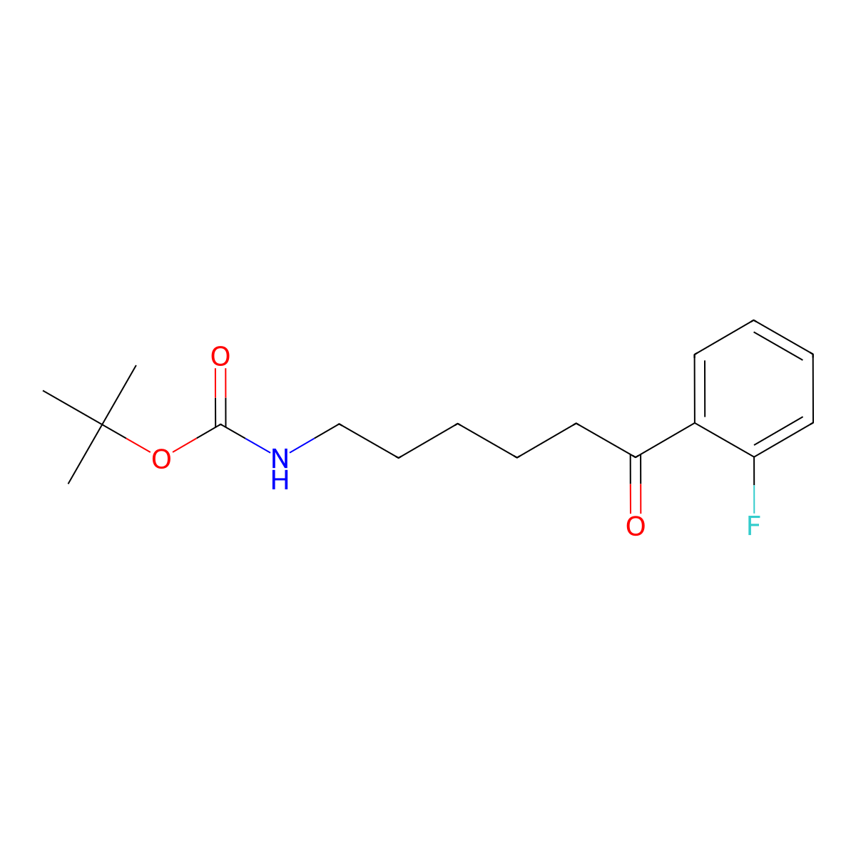 tert-Butyl N-[6-(2-fluorophenyl)-6-oxohexyl]carbamate molecular structure, CAS 2007472-93-5