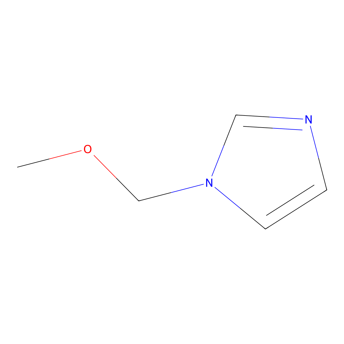 1-(methoxymethyl)-1H-imidazole molecular structure, CAS 20075-26-7