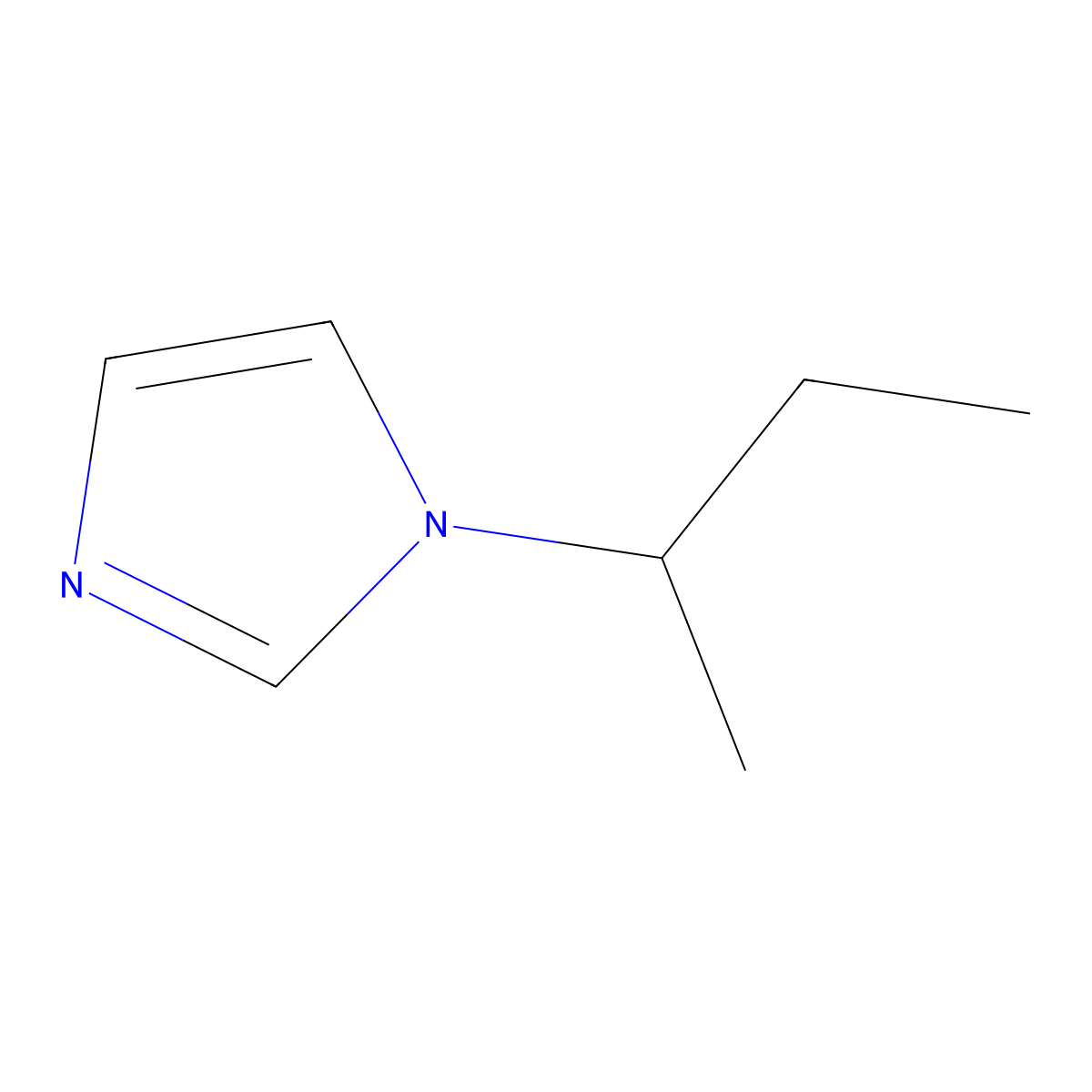 1-(Butan-2-yl)-1H-imidazole molecular structure, CAS 20075-29-0