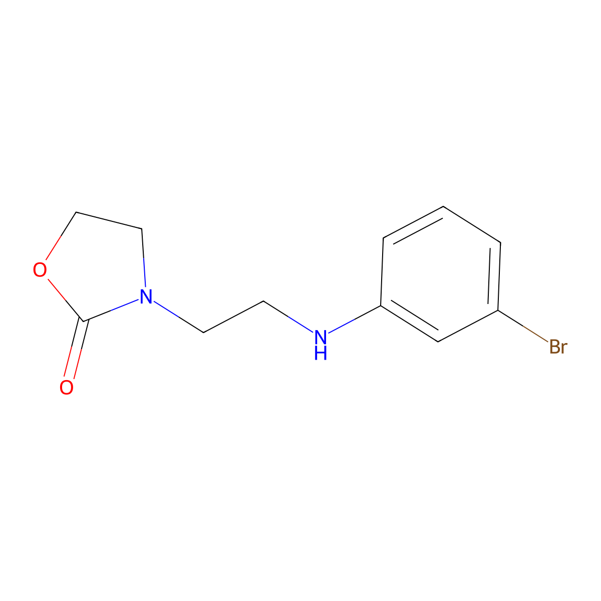 3-(2-((3-Bromophenyl)amino)ethyl)oxazolidin-2-one molecular structure, CAS 2007523-51-3
