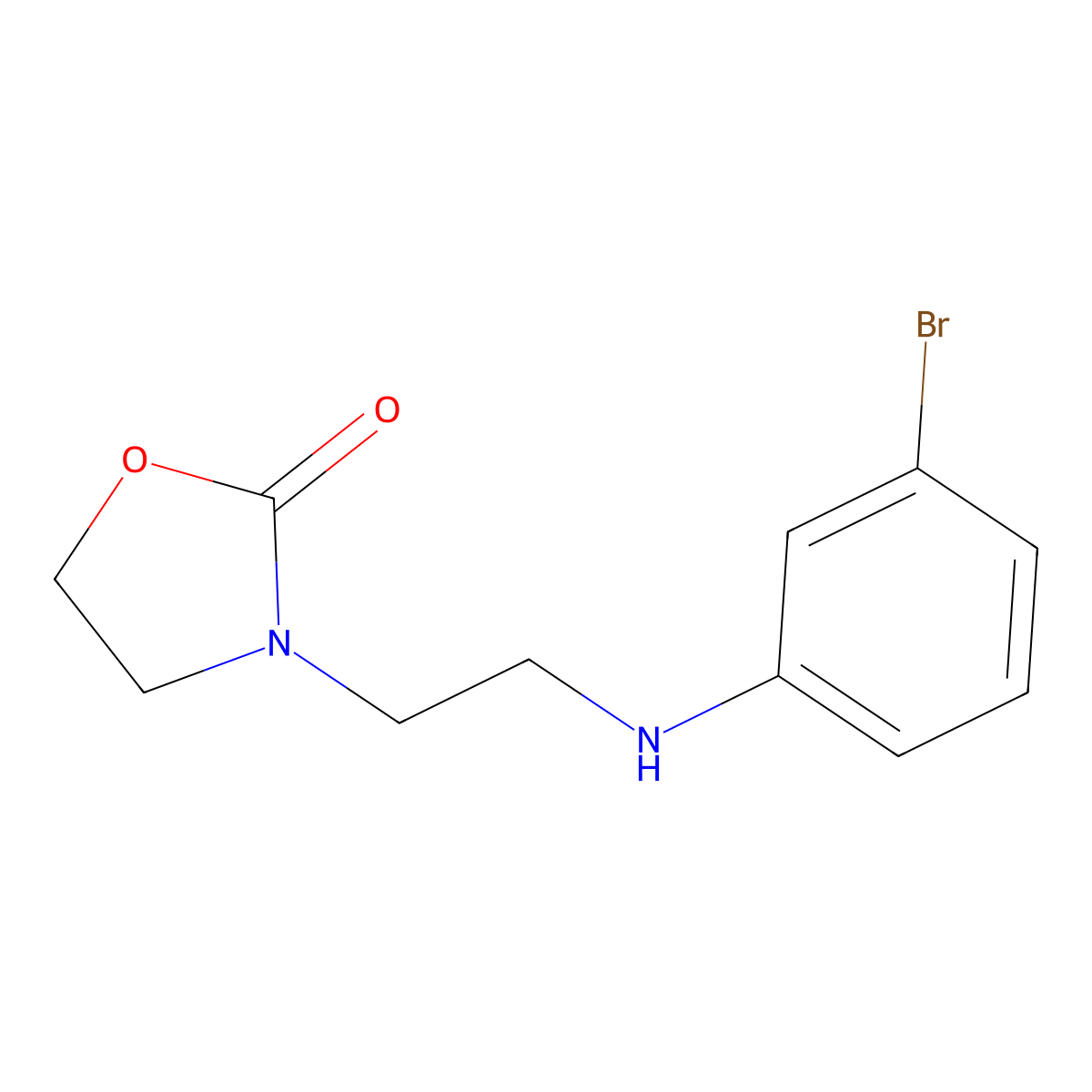 3-(2-((3-Bromophenyl)amino)ethyl)oxazolidin-2-one molecular structure, CAS 2007523-51-3