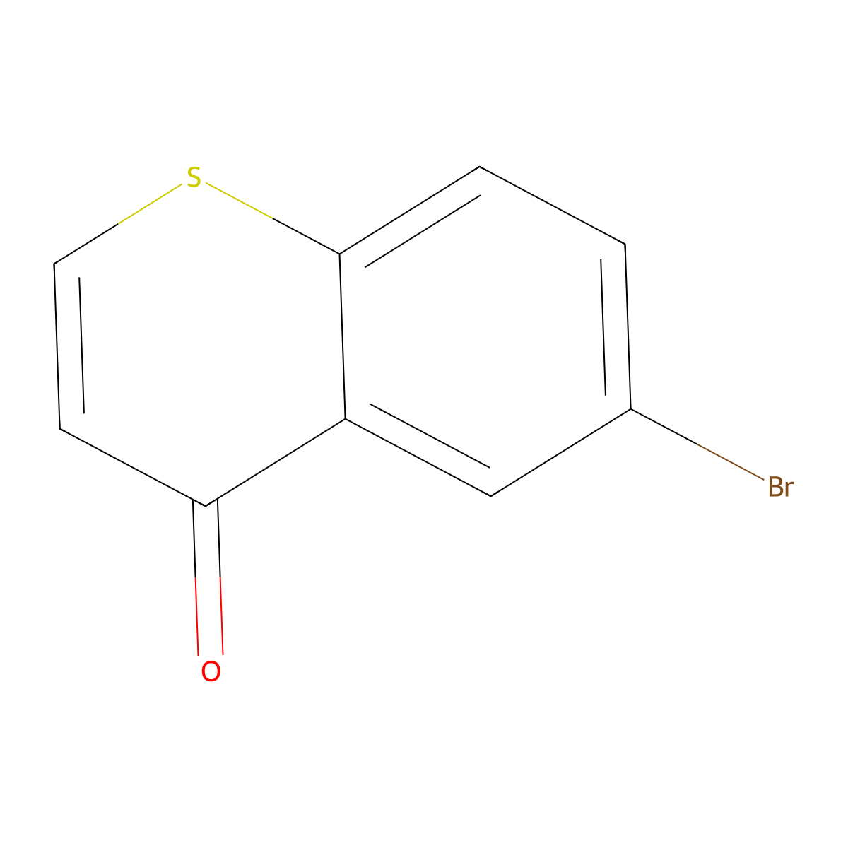 6-Bromo-4H-thiochromen-4-one molecular structure, CAS 20076-75-9