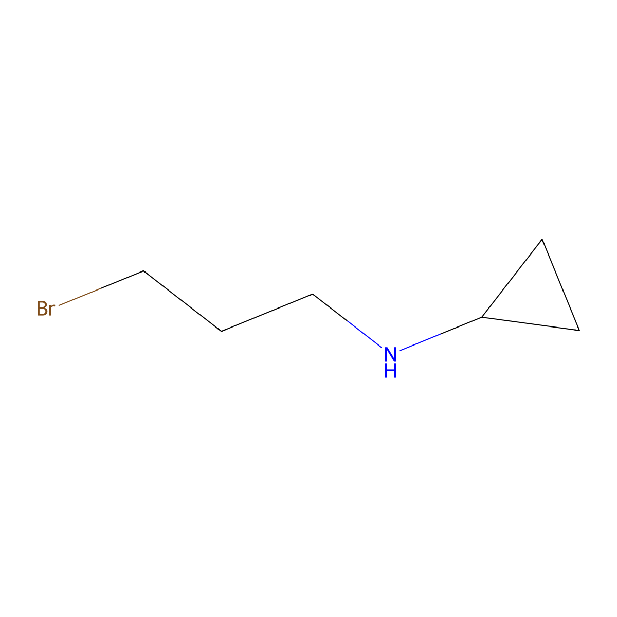 N-(3-bromopropyl)cyclopropanamine molecular structure, CAS 2007605-91-4