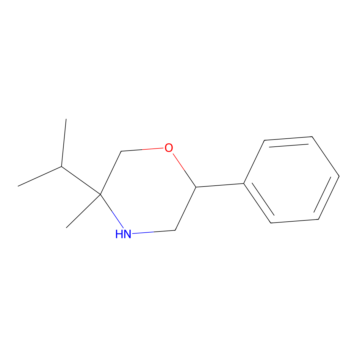 5-Isopropyl-5-methyl-2-phenylmorpholine molecular structure, CAS 2007689-51-0