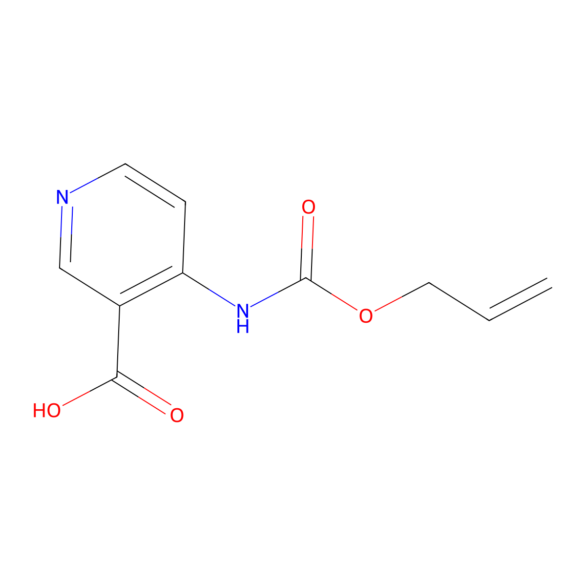 4-{[(Prop-2-en-1-yloxy)carbonyl]amino}pyridine-3-carboxylic acid molecular structure, CAS 2007742-48-3