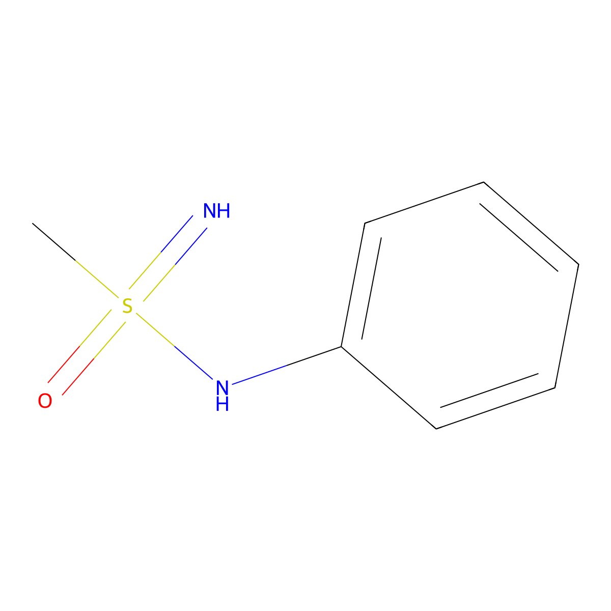 N-phenylmethanesulfonoimidamide molecular structure, CAS 2007746-29-2