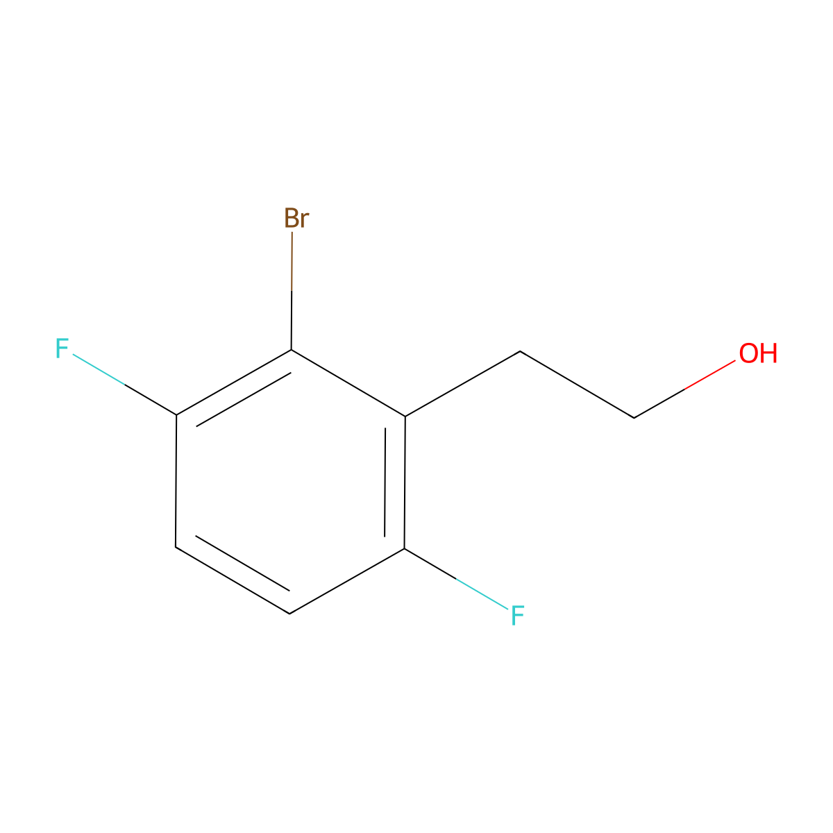2-(2-Bromo-3,6-difluorophenyl)ethan-1-ol molecular structure, CAS 2007759-27-3