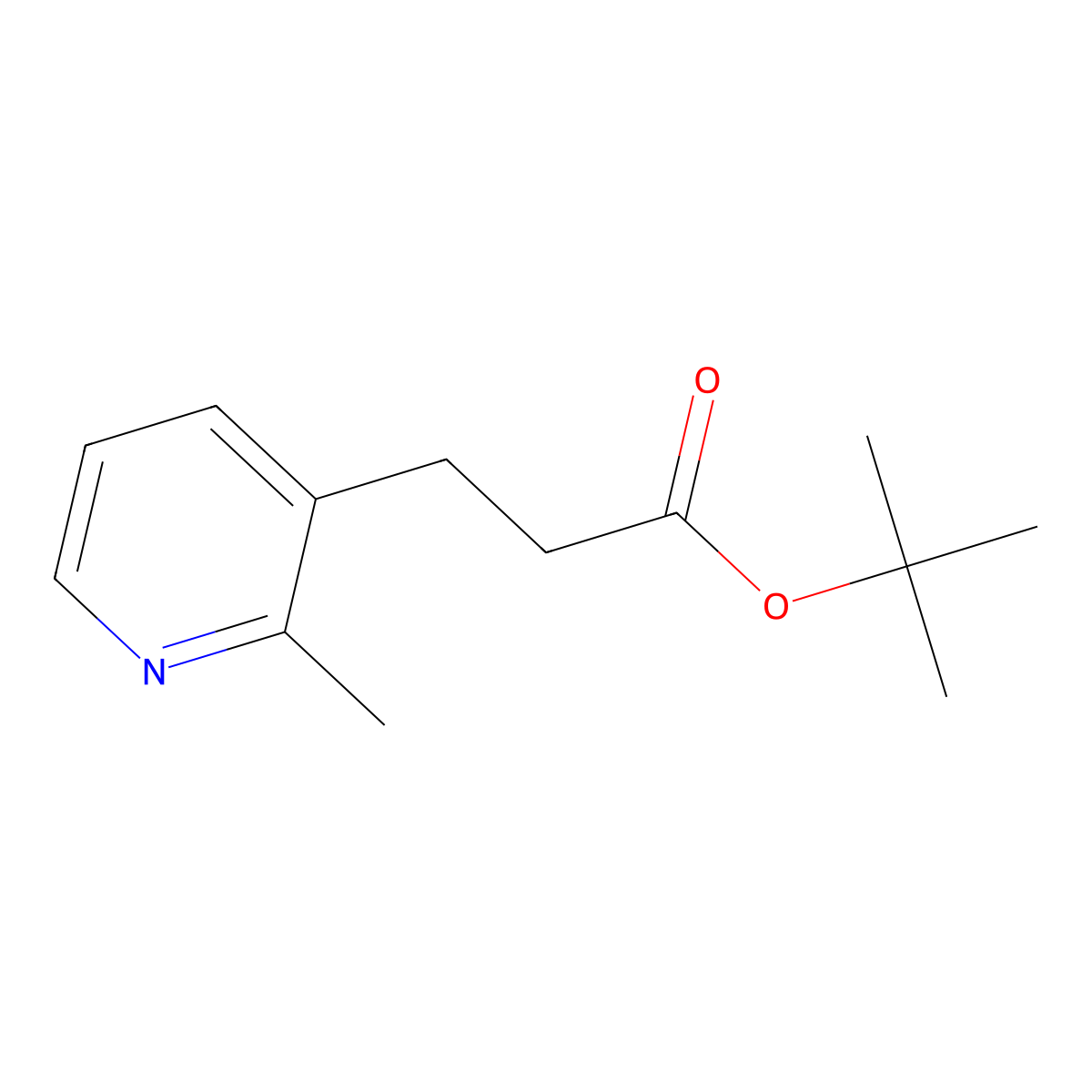 tert-Butyl 3-(2-methylpyridin-3-yl)propanoate molecular structure, CAS 2007908-47-4