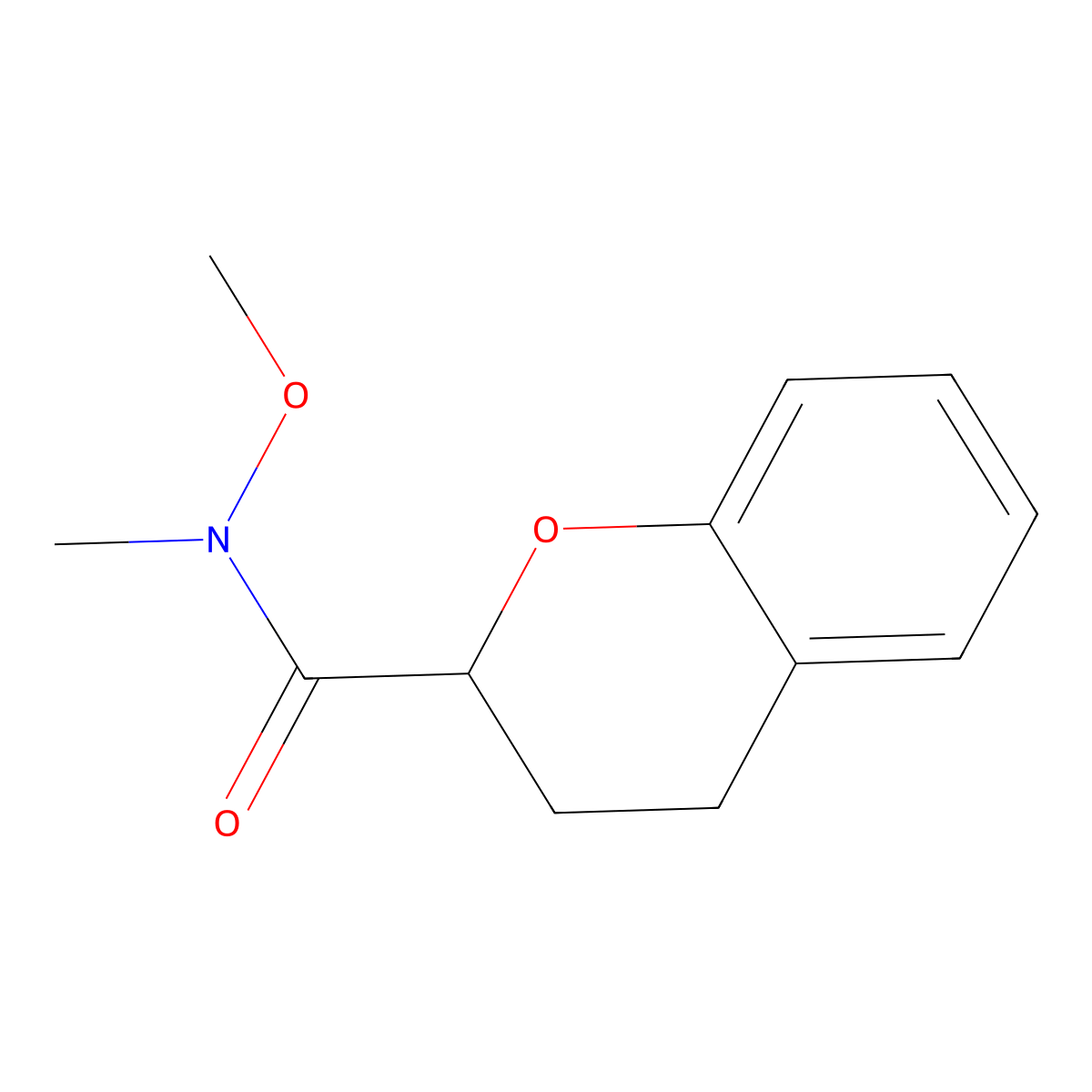 N-Methoxy-N-methylchroman-2-carboxamide molecular structure, CAS 2007908-54-3