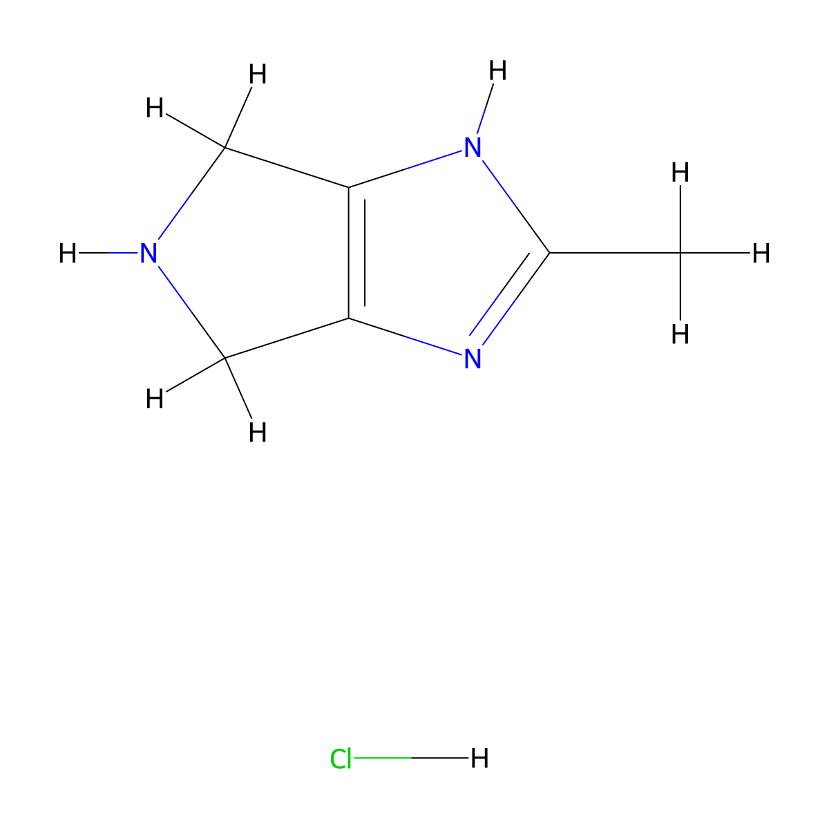 2-Methyl-1,4,5,6-tetrahydropyrrolo[3,4-d]imidazole hydrochloride molecular structure, CAS 2007908-58-7