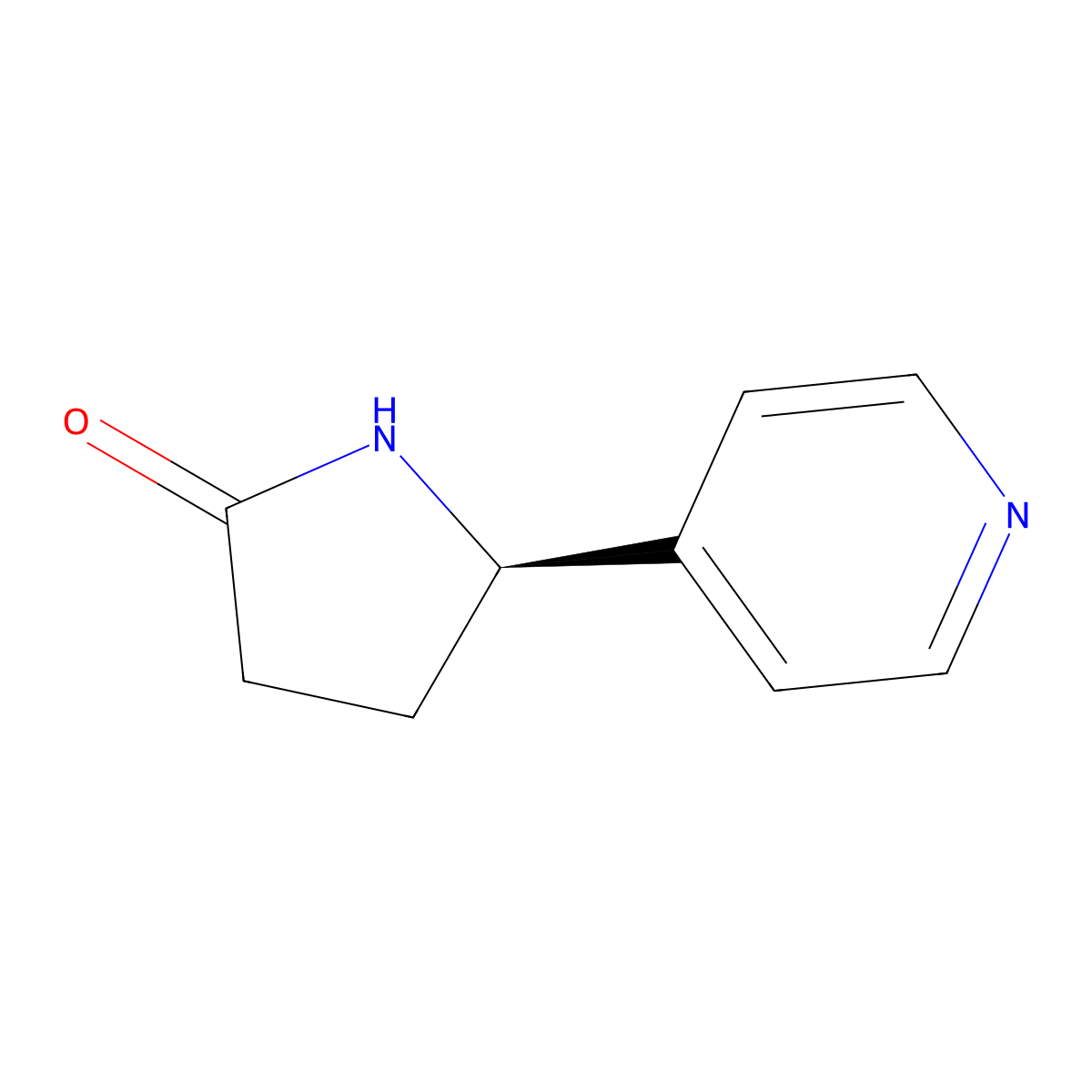 (R)-5-Pyridin-4-yl-pyrrolidin-2-one molecular structure, CAS 2007908-64-5