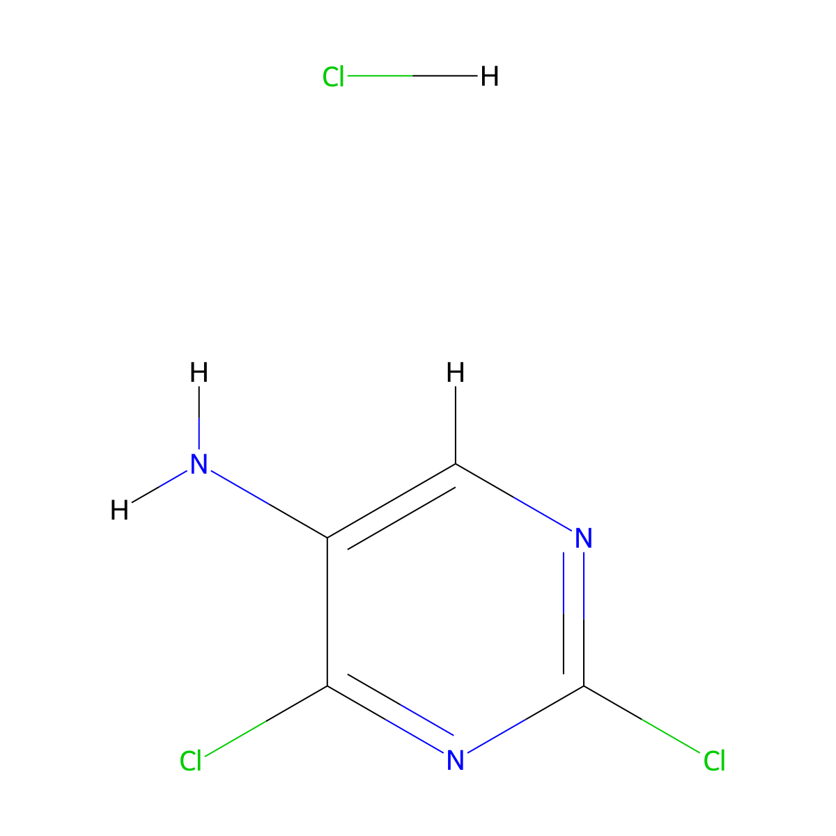 2,4-Dichloropyrimidin-5-amine hydrochloride molecular structure, CAS 2007908-73-6