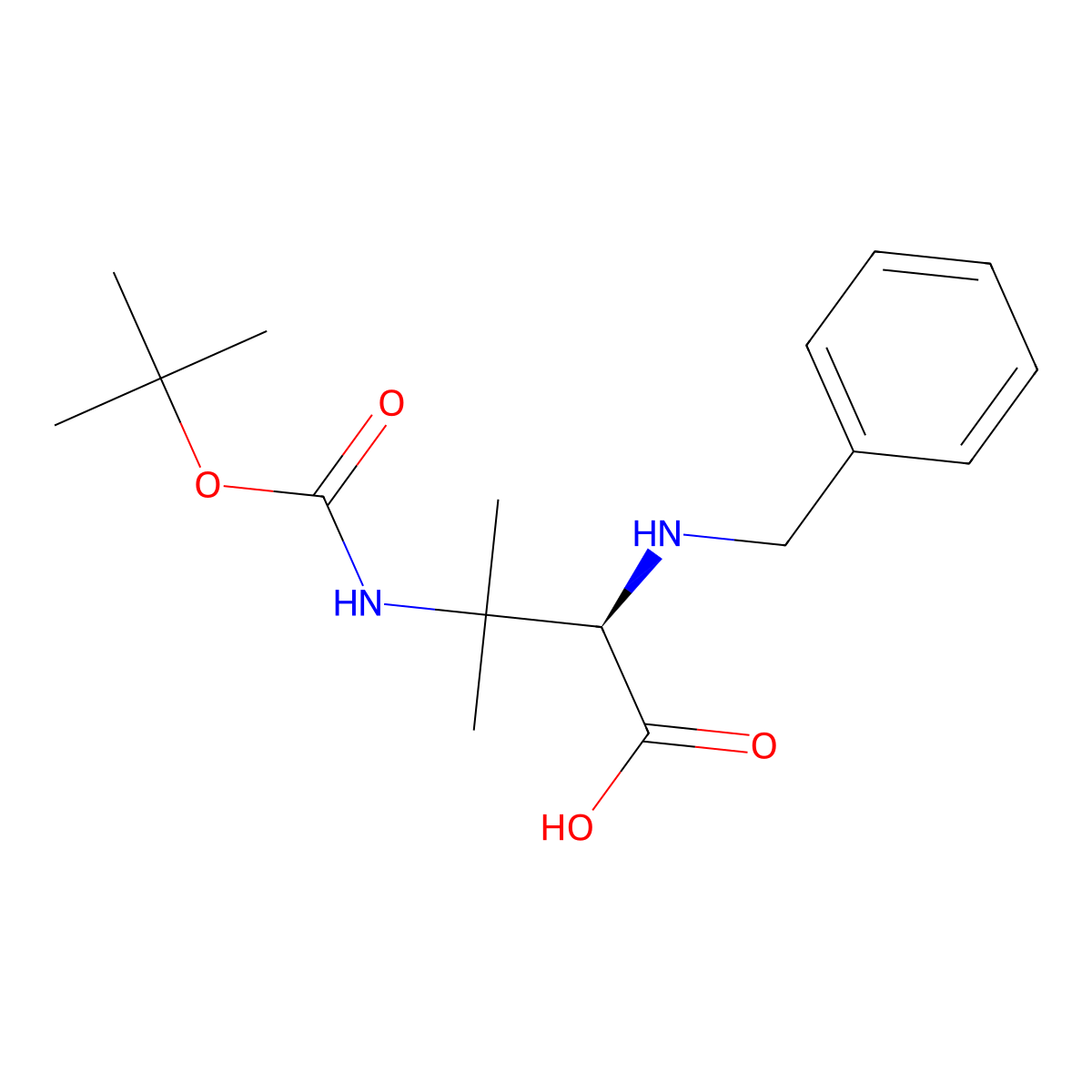 (R)-2-(Benzylamino)-3-((tert-butoxycarbonyl)amino)-3-methylbutanoic acid molecular structure, CAS 2007908-89-4