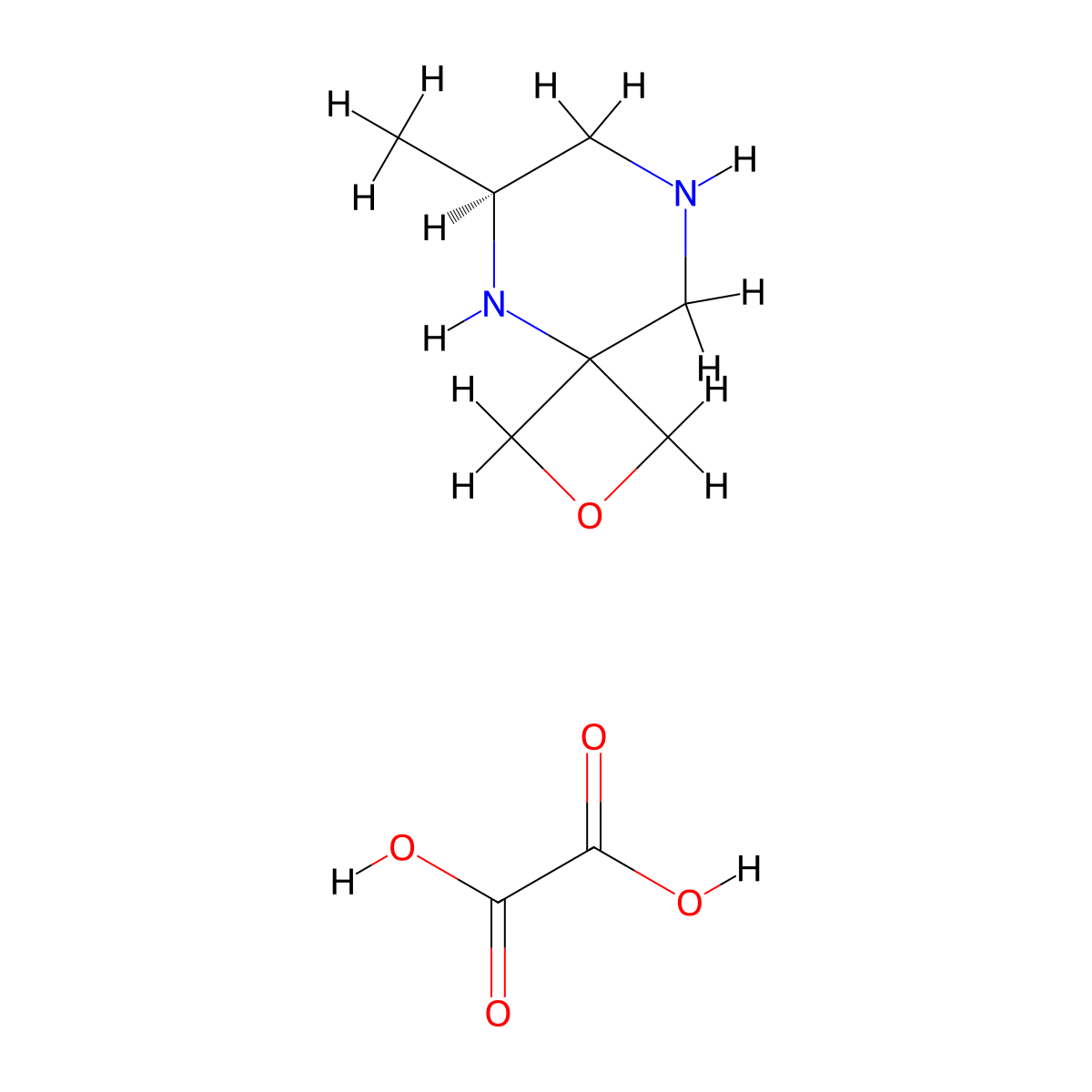(S)-6-Methyl-2-oxa-5,8-diazaspiro[3.5]nonane oxalate molecular structure, CAS 2007908-90-7