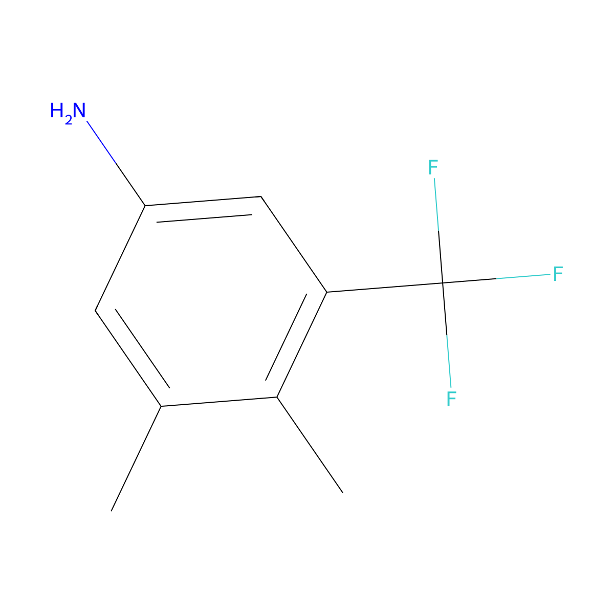 3,4-Dimethyl-5-(trifluoromethyl)benzenamine molecular structure, CAS 2007909-20-6