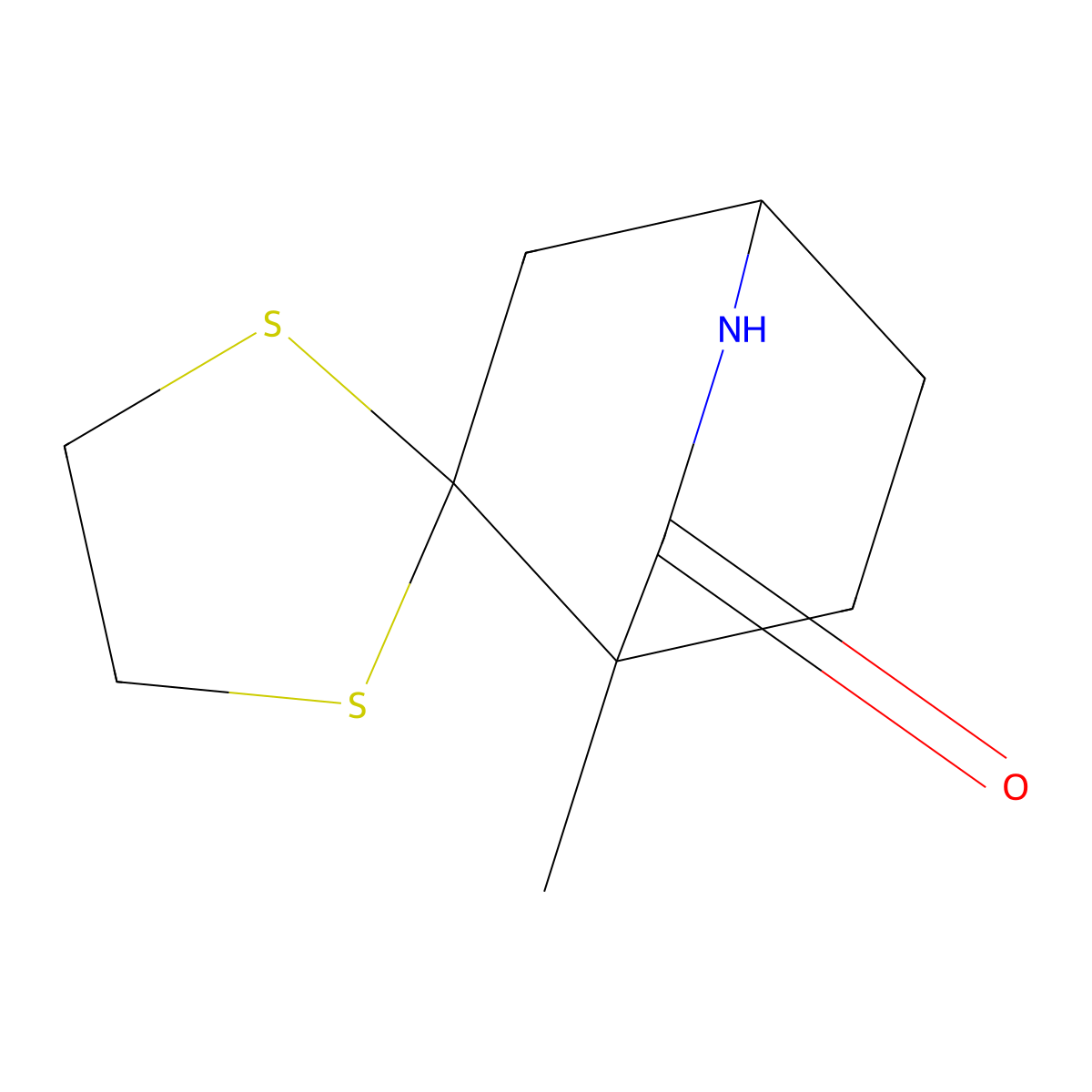 4-Methyl-2-azaspiro[bicyclo[2.2.2]octane-5,2'-[1,3]dithiolan]-3-one molecular structure, CAS 2007909-23-9