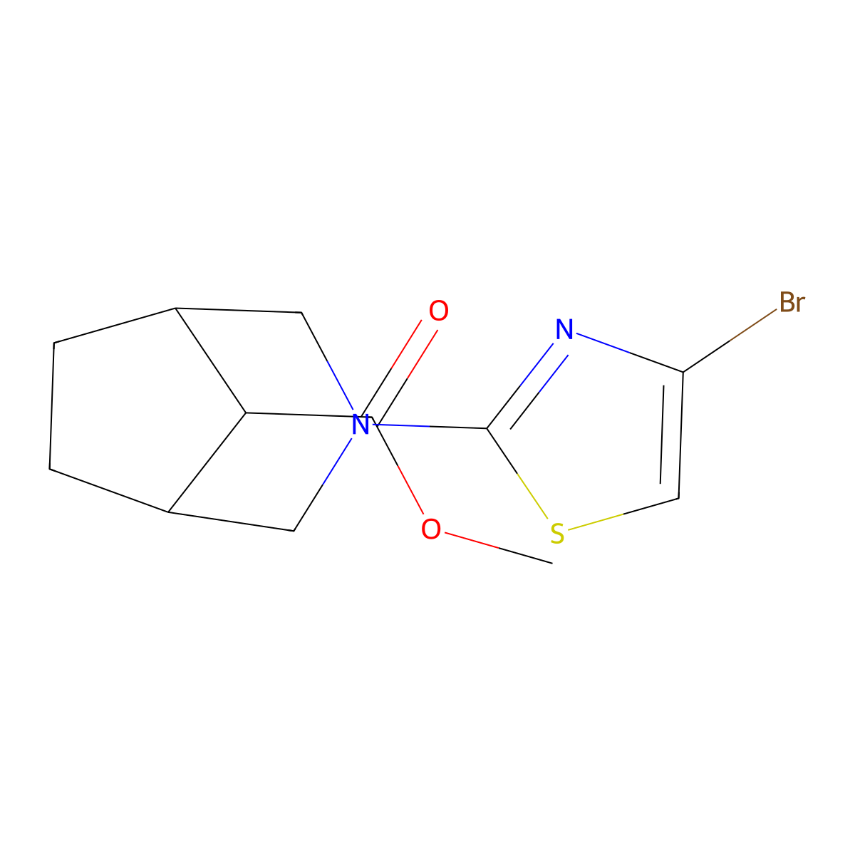 Methyl 3-(4-bromothiazol-2-yl)-3-azabicyclo[3.2.1]octane-8-carboxylate molecular structure, CAS 2007909-42-2
