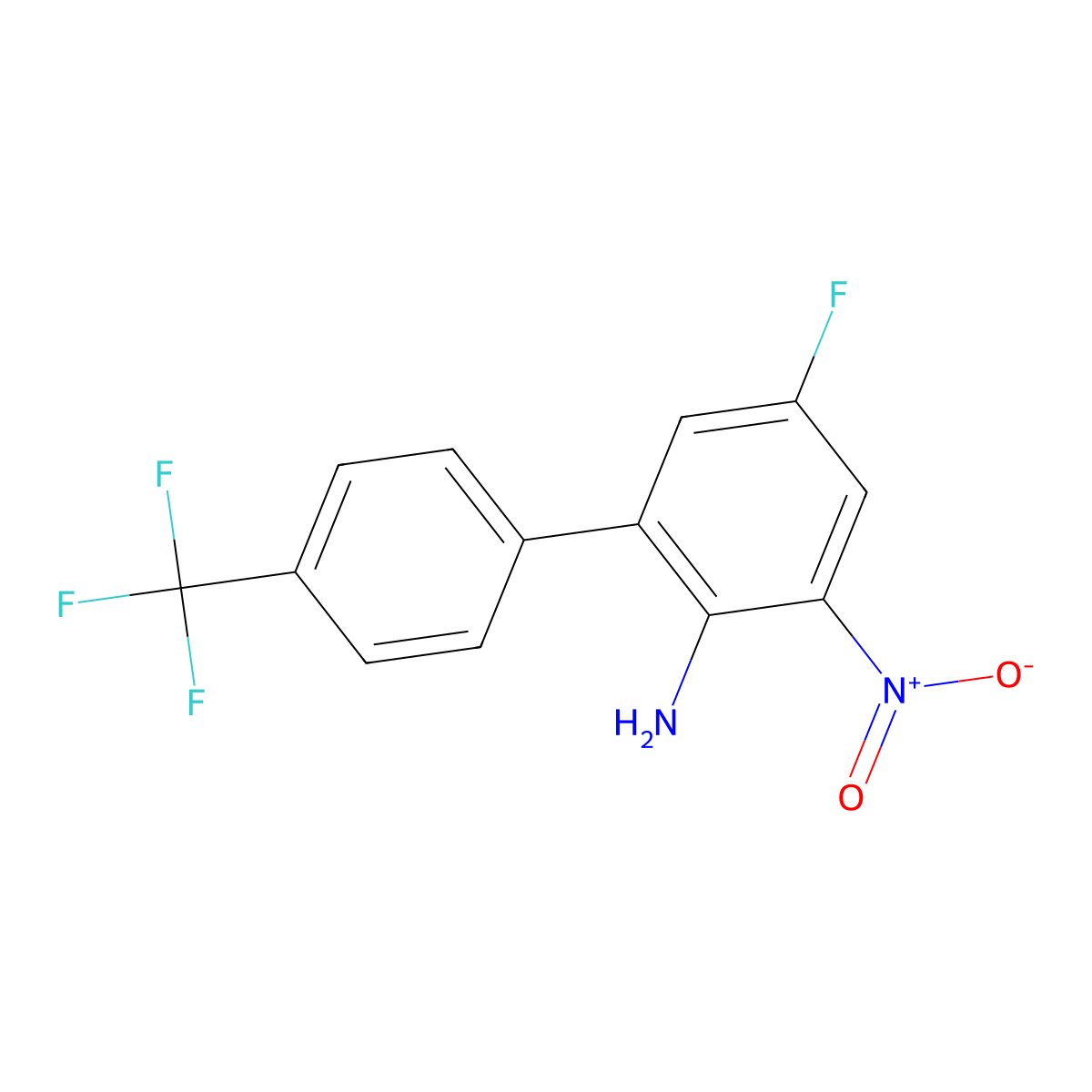 5-Fluoro-3-nitro-4'-(trifluoromethyl)-[1,1'-biphenyl]-2-amine molecular structure, CAS 2007909-49-9