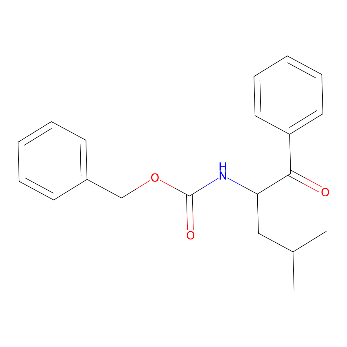 (S)-Benzyl (4-Methyl-1-Oxo-1-Phenylpentan-2-Yl)Carbamate molecular structure, CAS 2007909-63-7