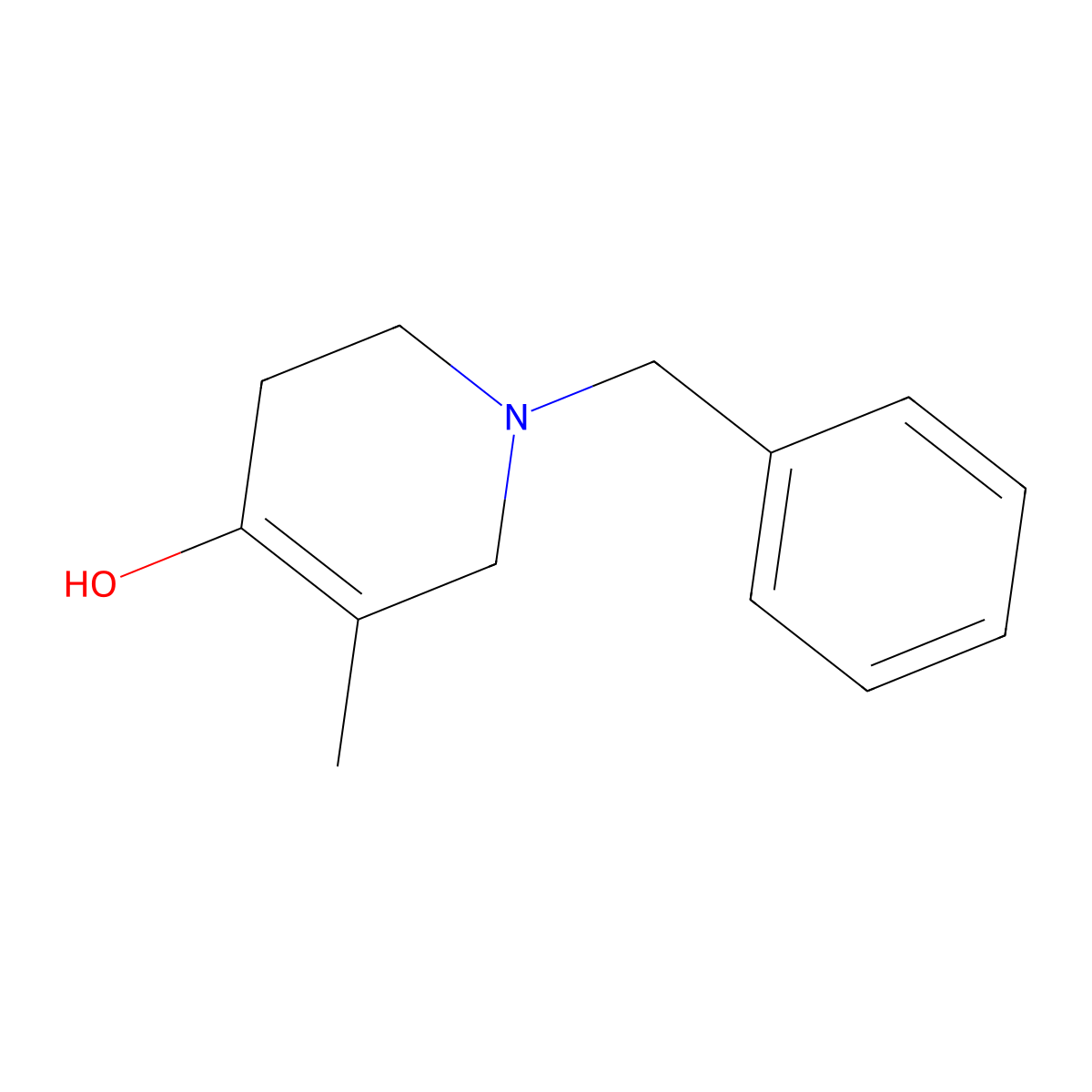 1-Benzyl-5-methyl-1,2,3,6-tetrahydropyridin-4-ol molecular structure, CAS 2007909-75-1