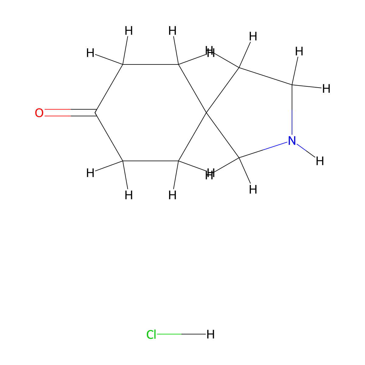 2-Azaspiro[4.5]decan-8-one hydrochloride molecular structure, CAS 2007910-03-2