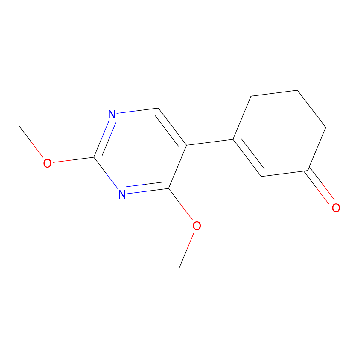 3-(2,4-Dimethoxypyrimidin-5-yl)cyclohex-2-enone molecular structure, CAS 2007915-56-0