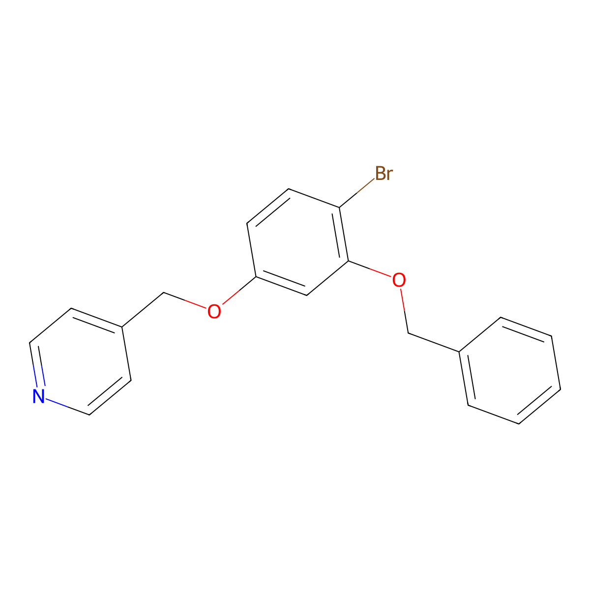 4-((3-(Benzyloxy)-4-bromophenoxy)methyl)pyridine molecular structure, CAS 2007915-80-0