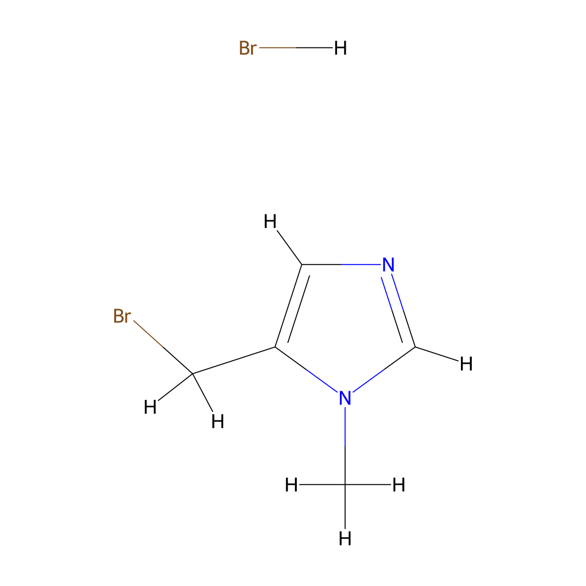 5-(Bromomethyl)-1-methyl-1H-imidazole hydrobromide molecular structure, CAS 2007915-81-1