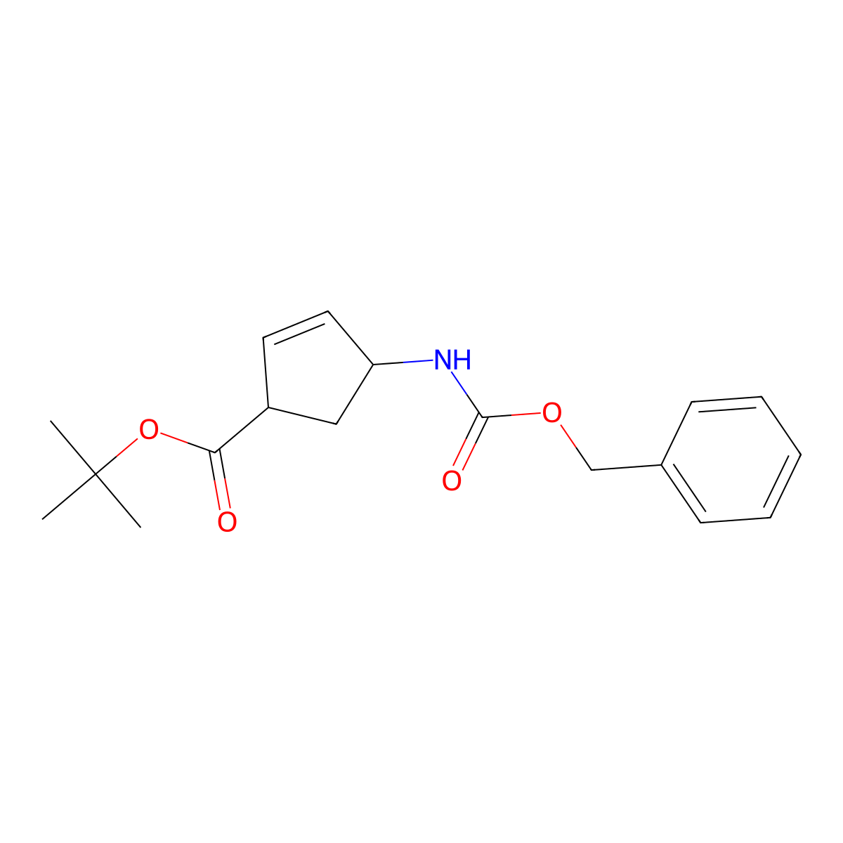 tert-Butyl 4-(((benzyloxy)carbonyl)amino)cyclopent-2-enecarboxylate molecular structure, CAS 2007915-86-6