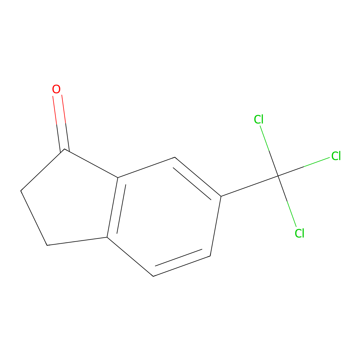 6-(Trichloromethyl)-2,3-dihydro-1H-inden-1-one molecular structure, CAS 2007915-92-4