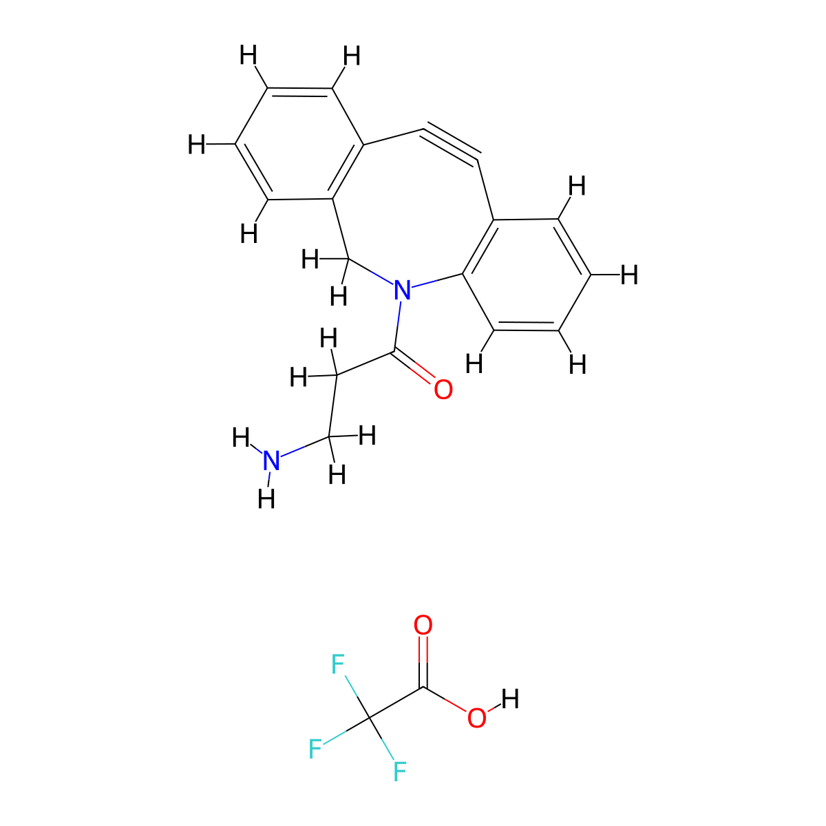 Dbco-Amine TFA molecular structure, CAS 2007915-94-6
