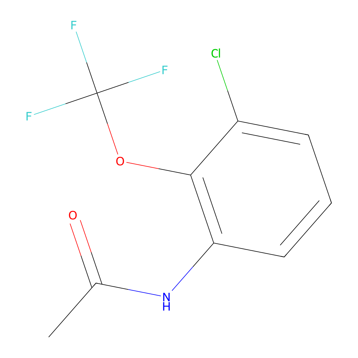 N-(3-Chloro-2-(trifluoromethoxy)phenyl)acetamide molecular structure, CAS 2007916-05-2