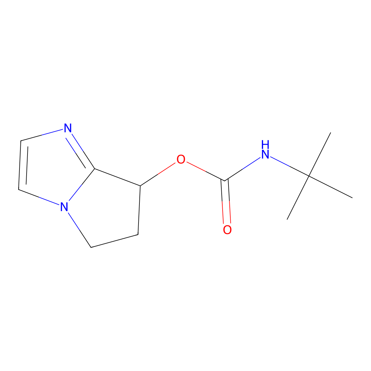 6,7-Dihydro-5H-pyrrolo[1,2-a]imidazol-7-yl tert-butylcarbamate molecular structure, CAS 2007916-11-0