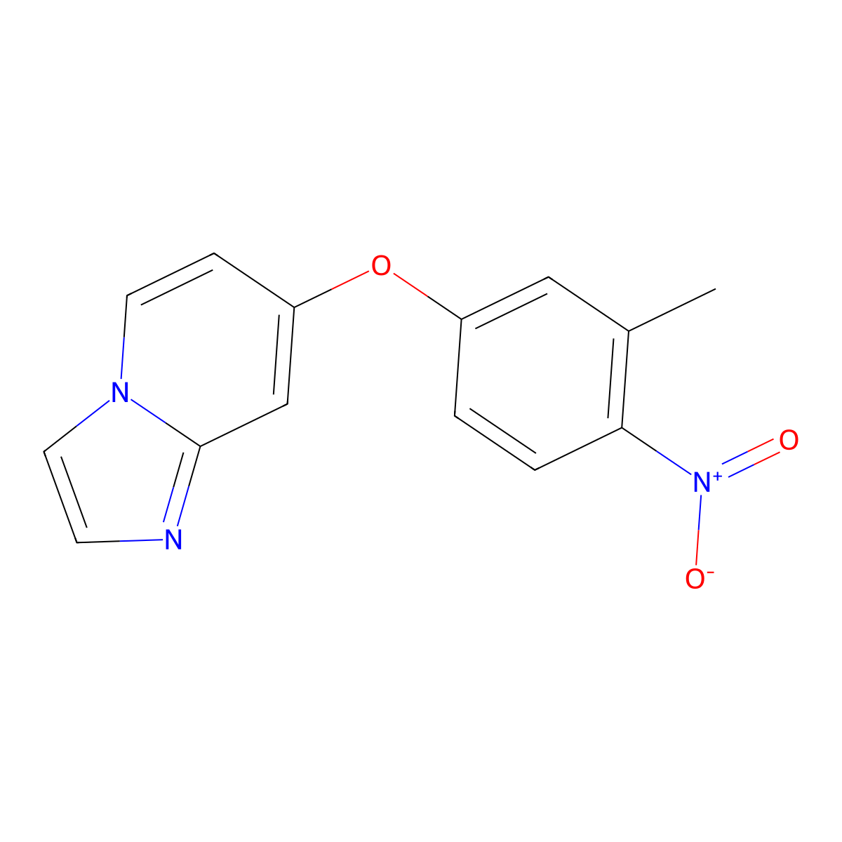 7-(3-Methyl-4-nitrophenoxy)imidazo[1,2-a]pyridine molecular structure, CAS 2007916-12-1