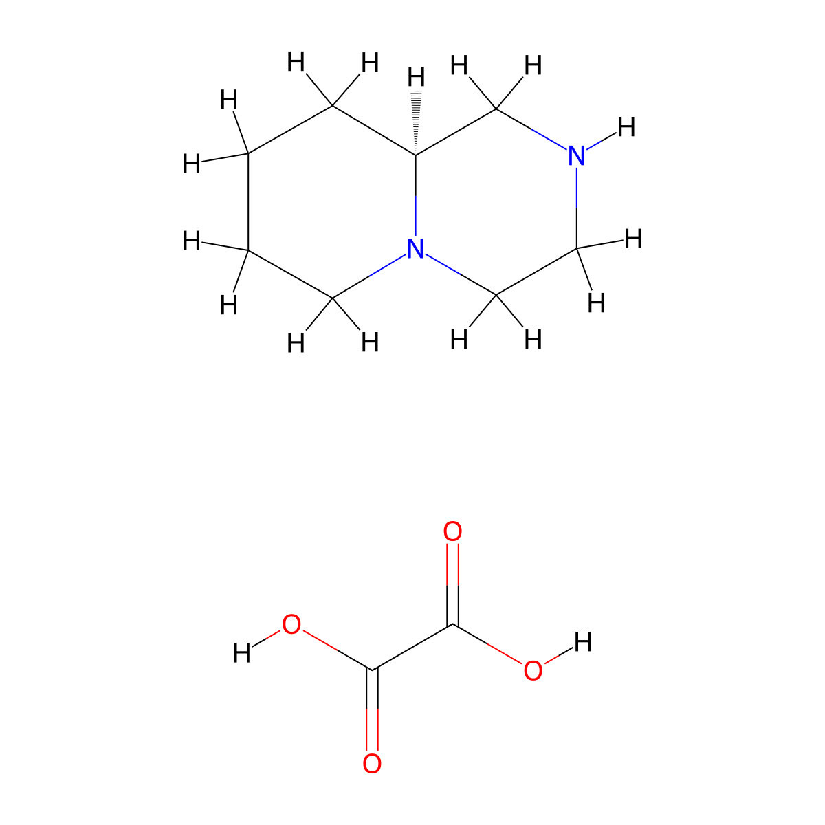 (9aS)-octahydro-1H-pyrido[1,2-a]piperazine; oxalic acid molecular structure, CAS 2007916-14-3