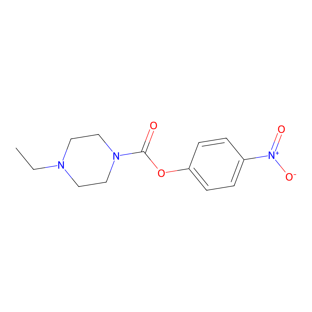 4-Nitrophenyl 4-ethylpiperazine-1-carboxylate molecular structure, CAS 2007916-39-2