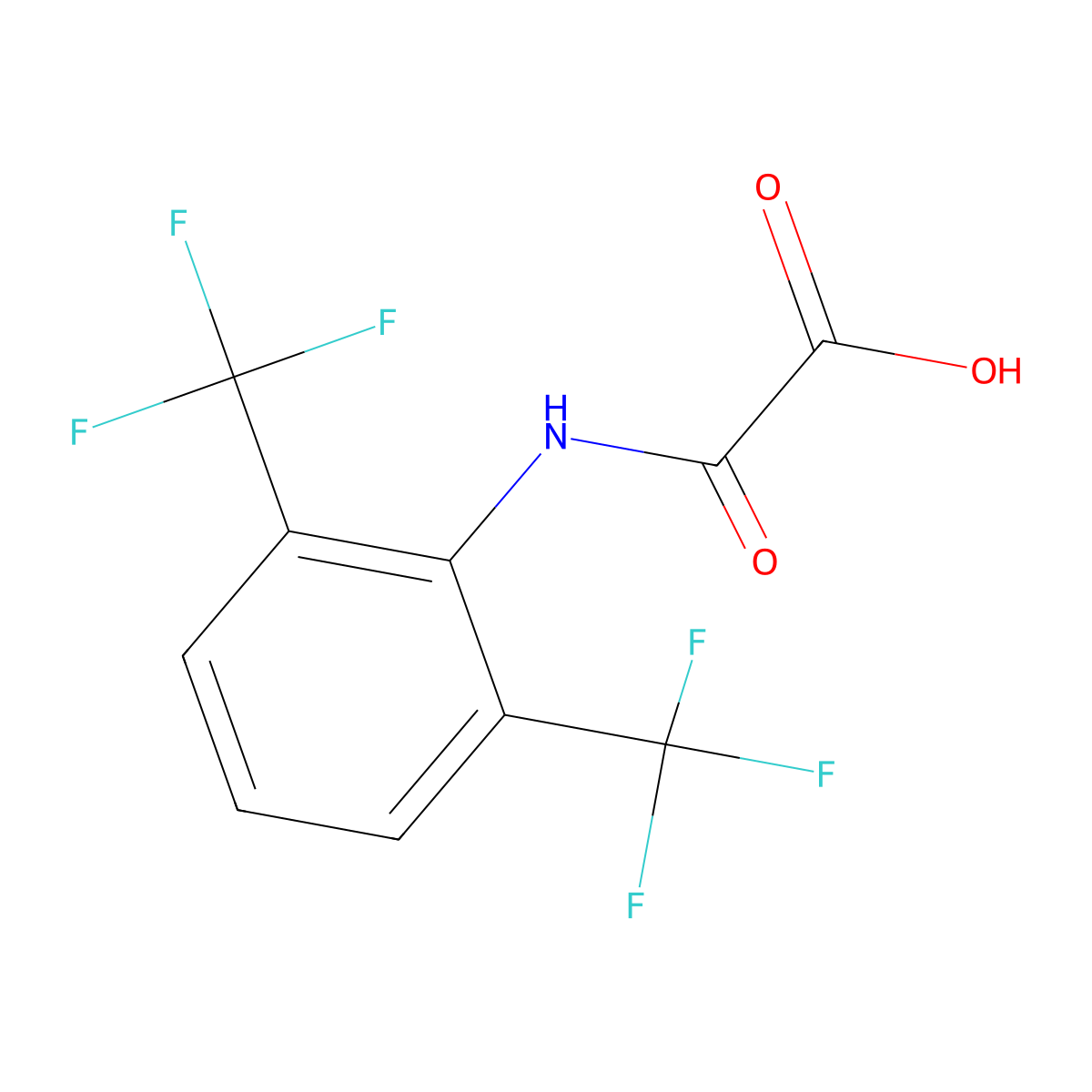 2-((2,6-Bis(trifluoromethyl)phenyl)amino)-2-oxoacetic acid molecular structure, CAS 2007916-44-9
