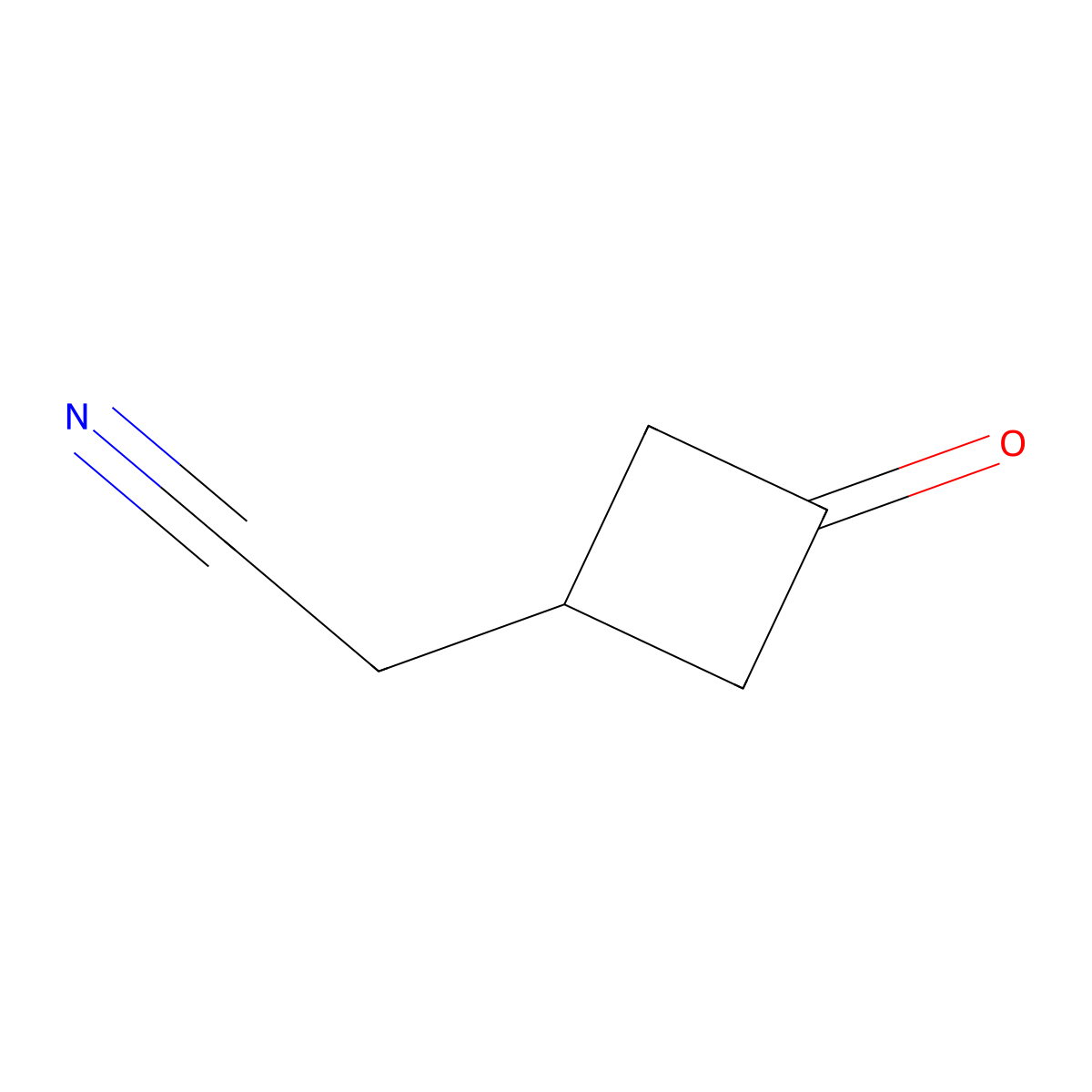 2-(3-Oxocyclobutyl)acetonitrile molecular structure, CAS 2007916-61-0