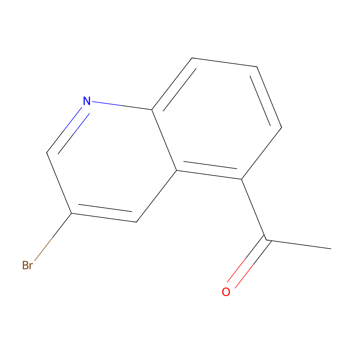 1-(3-Bromoquinolin-5-yl)ethanone molecular structure, CAS 2007916-77-8