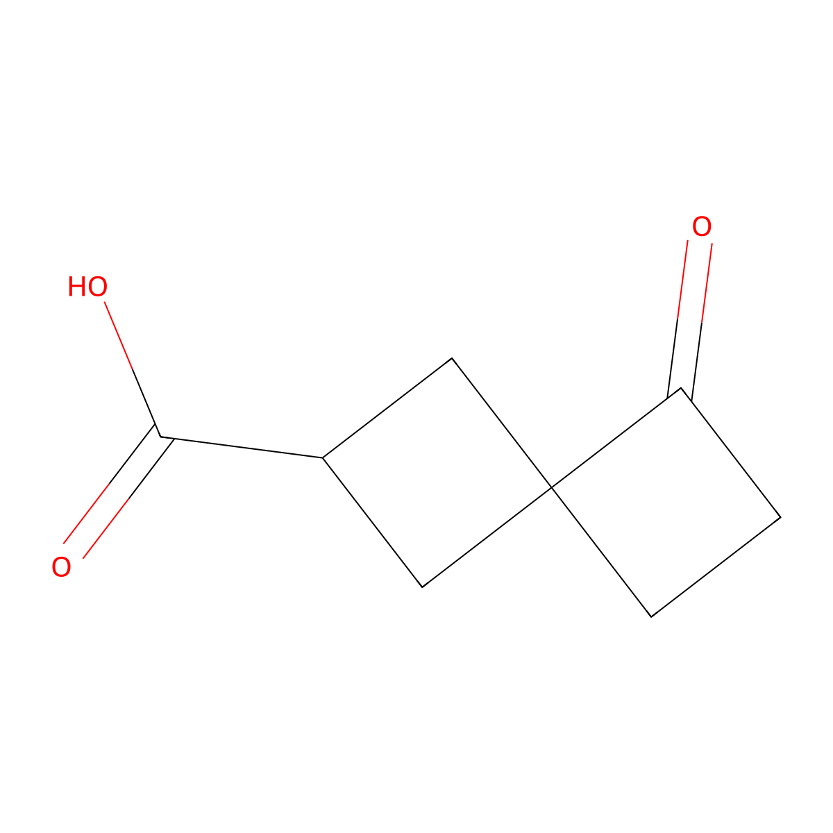 5-Oxospiro[3.3]heptane-2-carboxylic acid molecular structure, CAS 2007917-37-3