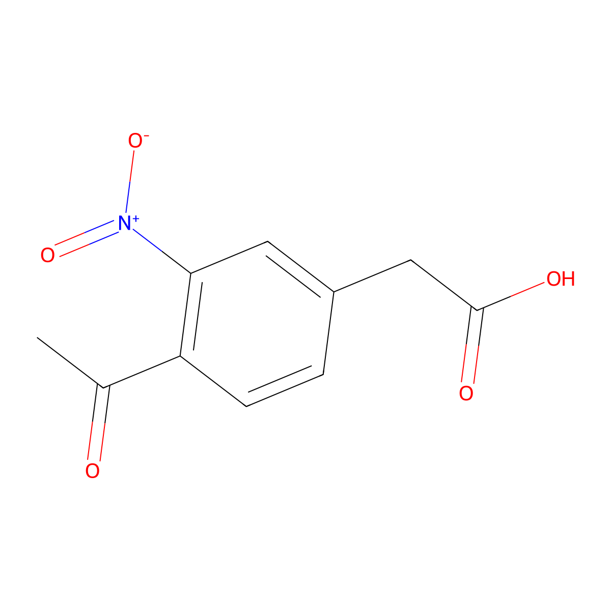 2-(4-Acetyl-3-nitrophenyl)acetic acid molecular structure, CAS 2007919-23-3