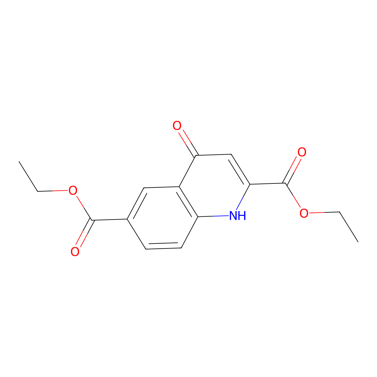 Diethyl 4-oxo-1,4-dihydroquinoline-2,6-dicarboxylate molecular structure, CAS 2007919-57-3
