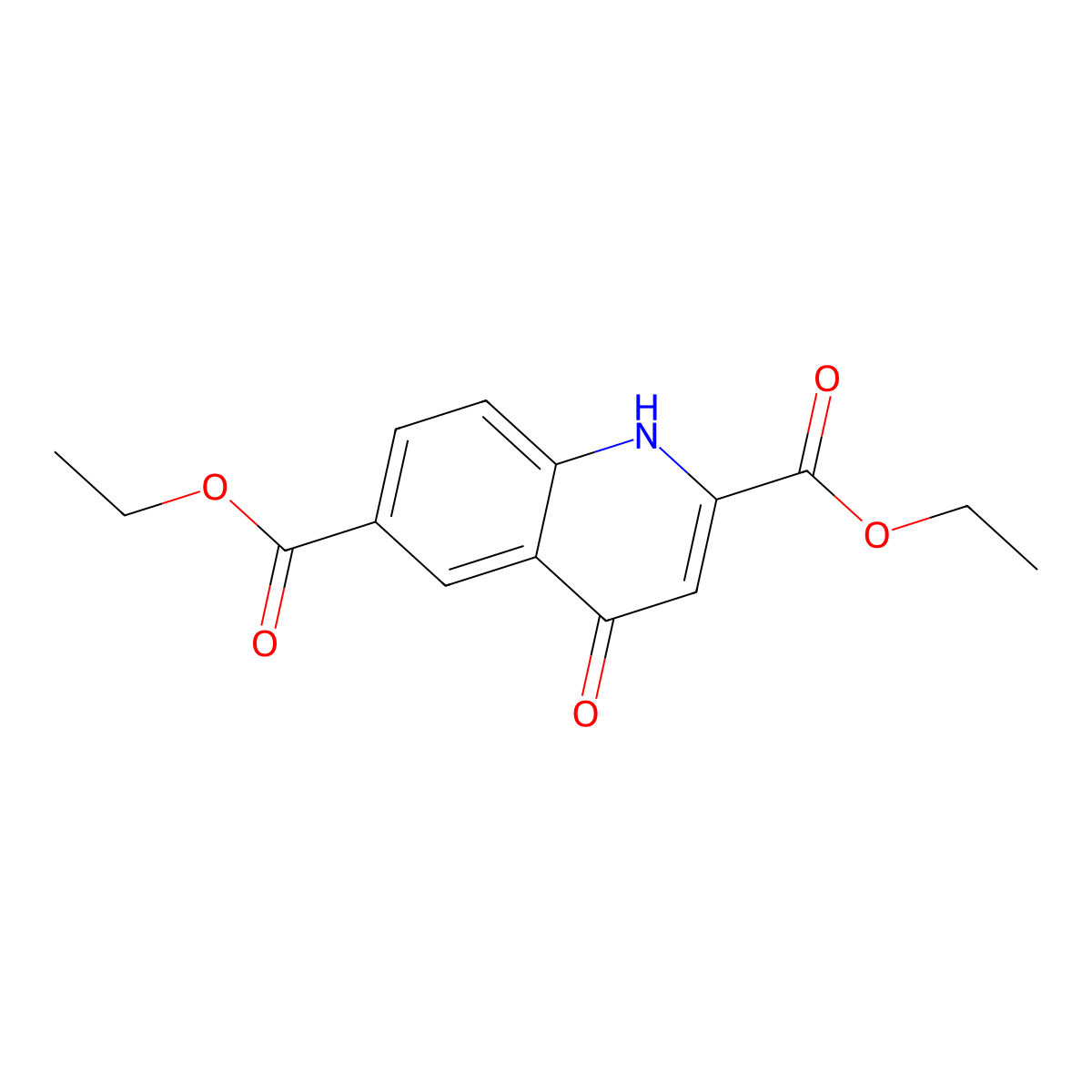 Diethyl 4-oxo-1,4-dihydroquinoline-2,6-dicarboxylate molecular structure, CAS 2007919-57-3