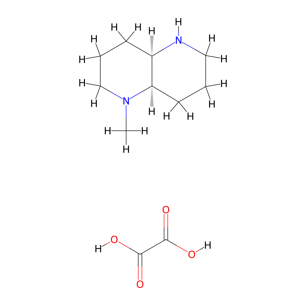 (4aR,8aR)-rel-1-methyl-decahydro-1,5-naphthyridine; oxalic acid molecular structure, CAS 2007919-59-5