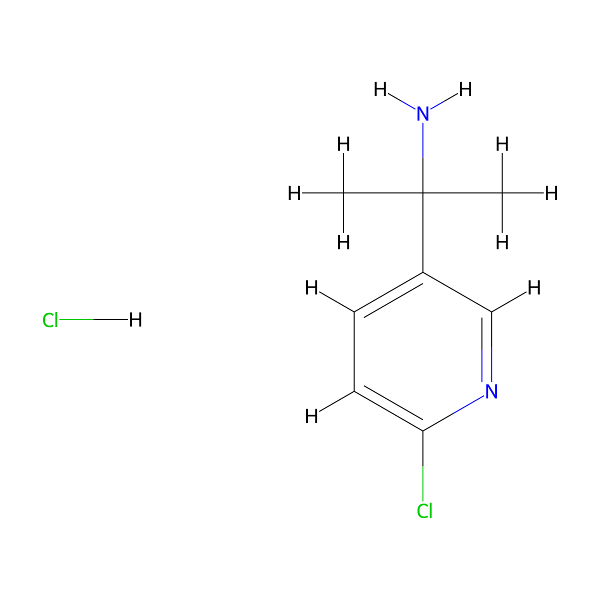 2-(6-Chloropyridin-3-YL)propan-2-amine hcl molecular structure, CAS 2007920-17-2
