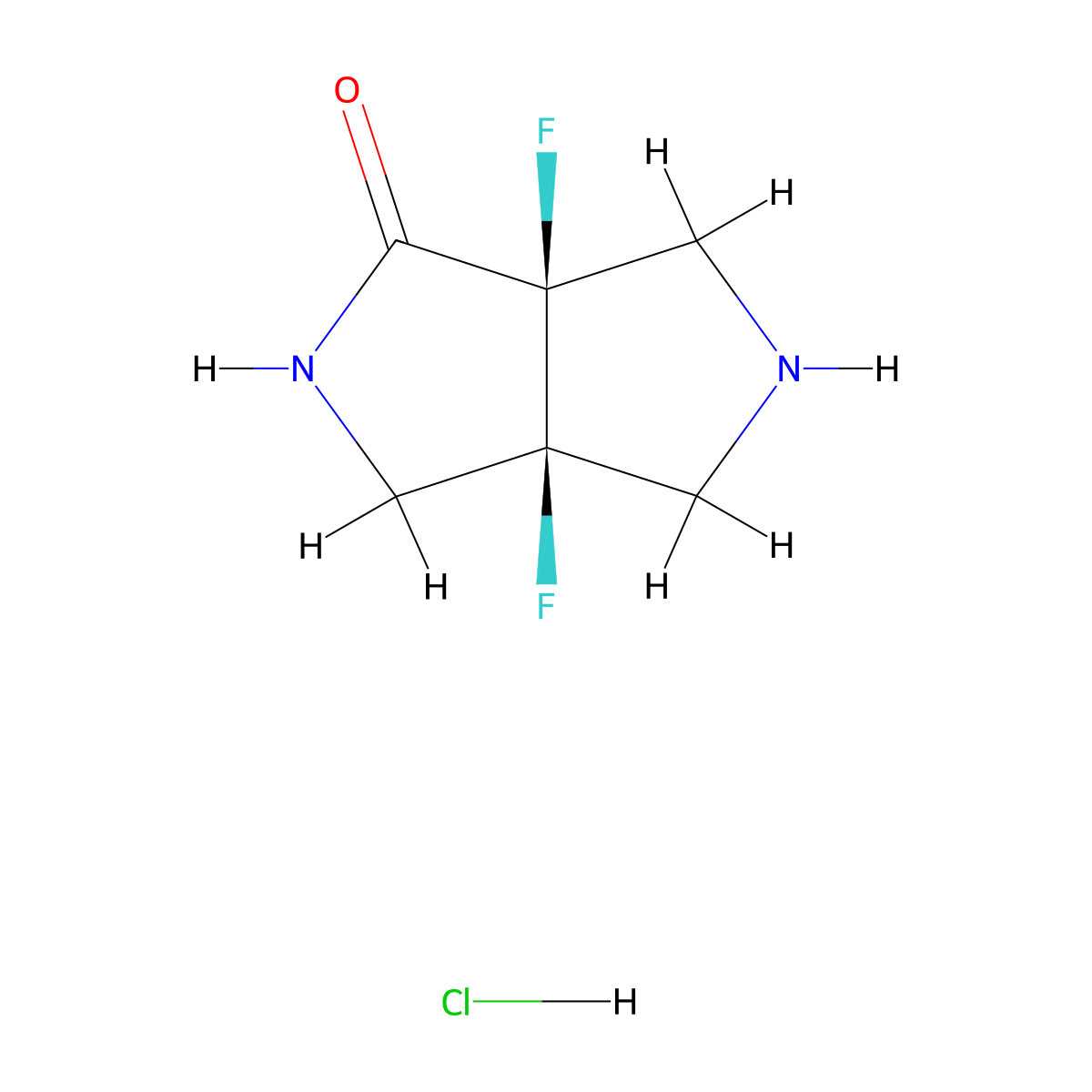 cis-3A,6a-difluorohexahydropyrrolo[3,4-c]pyrrol-1(2H)-one HCl molecular structure, CAS 2007920-29-6